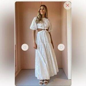 Significant Other White cut out Skylar Dress size 8